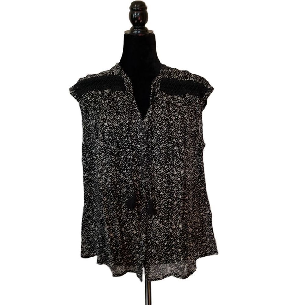 Lucky Brand Sleeveless Boho Peasant Top - S
